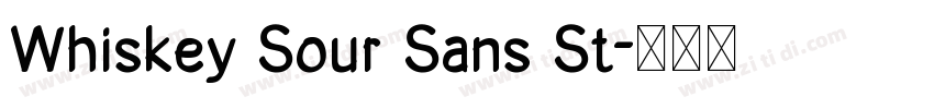 Whiskey Sour Sans St字体转换